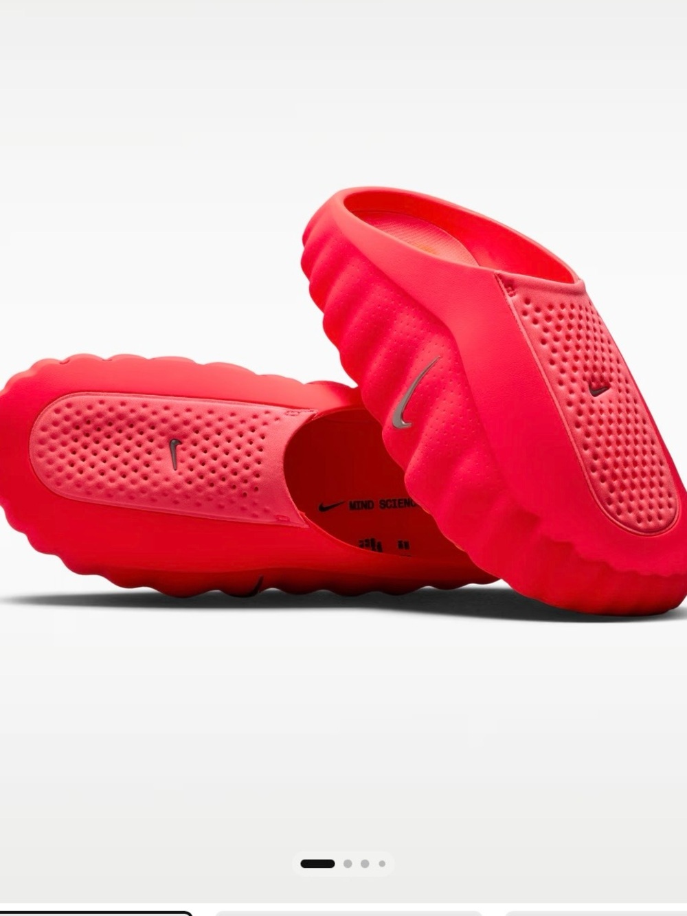 Nike Mind 001 Mules , Sz W-10 / M-9 , Color - Solar Red